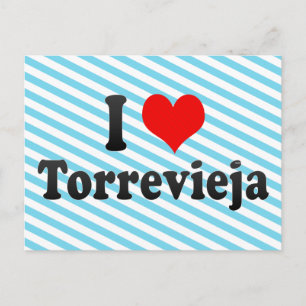 Cartão Postal Eu Amo Torrevieja, Espanha