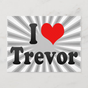 Cartão Postal Eu amo Trevor