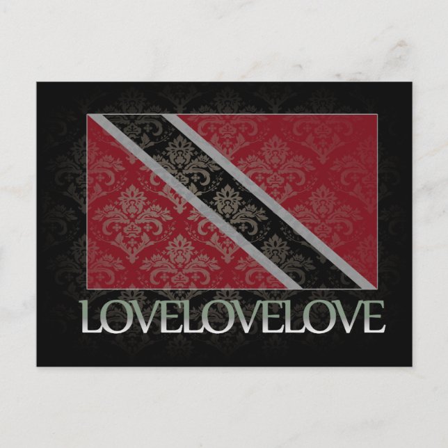 Cartão Postal Eu amo Trinidad e Tobago Legal (Frente)