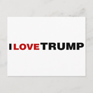 Cartão Postal Eu Amo Trump