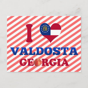 Cartão Postal Eu Amo Valdosta, Georgia