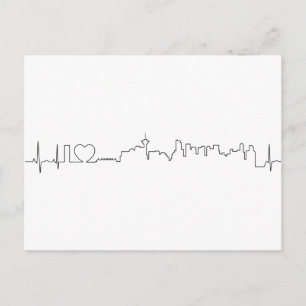Cartão Postal Eu amo Vancouver num estilo extraordinário de ecg