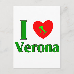 Cartão Postal Eu Amo Verona Itália