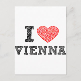 Cartão Postal Eu amo Viena