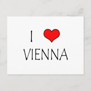 Cartão Postal Eu Amo Viena