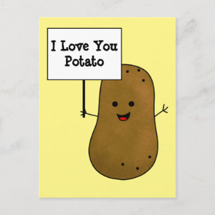 Cartão Postal Eu Amo Você Batata