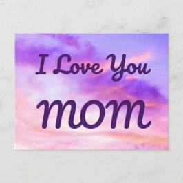 Cartão postal Eu Amo Você MÃE
