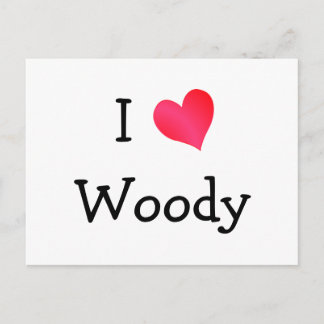 Cartão Postal Eu Amo Woody
