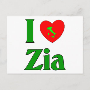 Cartão Postal Eu Amo Zia