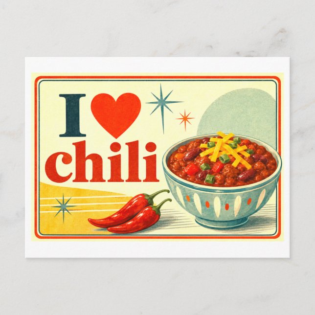 Cartão Postal "Eu [Coração] Chili" (Frente)
