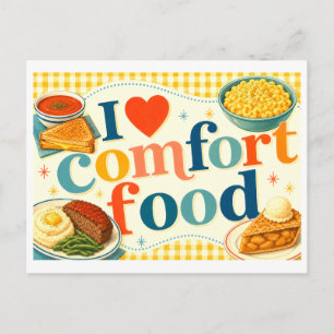 Cartão Postal "Eu [Coração] Comida Caseira"