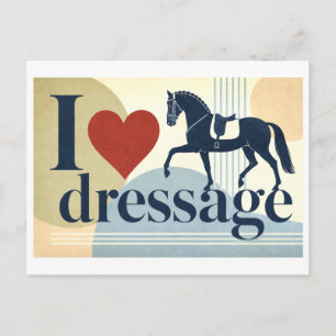 Cartão Postal "Eu [Coração] Dressage"