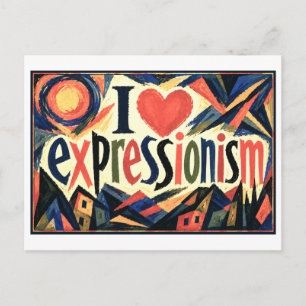 Cartão Postal "Eu [Coração] Expressionismo"
