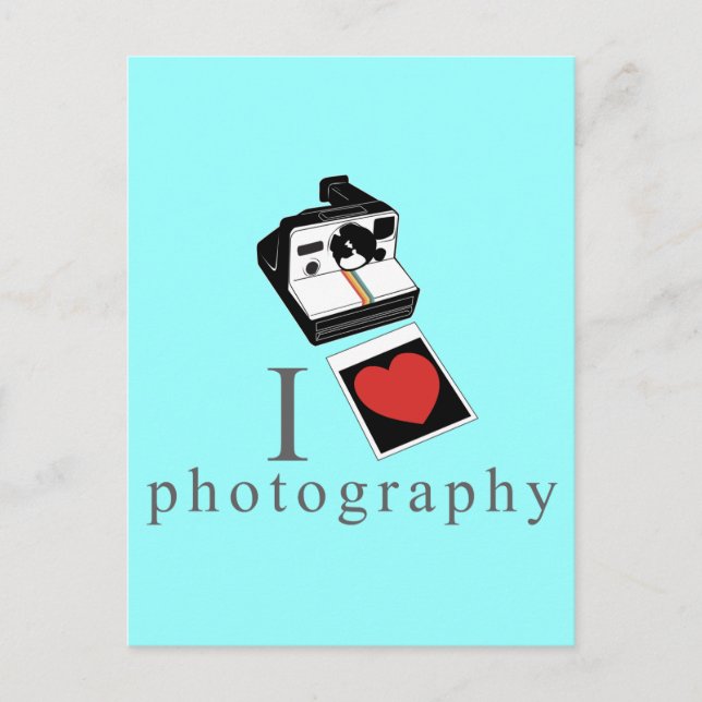 Cartão Postal Eu coração fotos (Frente)
