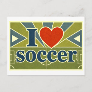 Cartão Postal "Eu [Coração] Futebol"