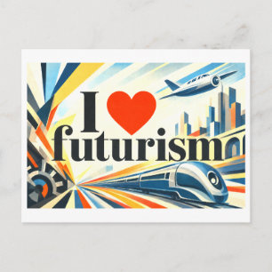 Cartão Postal "Eu [Coração] Futurismo"