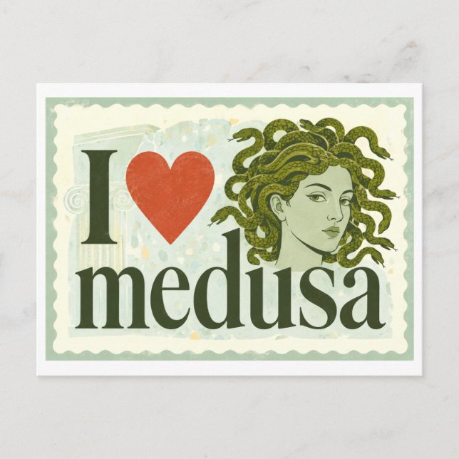 Cartão Postal "Eu [Coração] Medusa" (Frente)