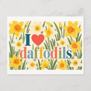 Cartão Postal "Eu [Coração] Narcisos"