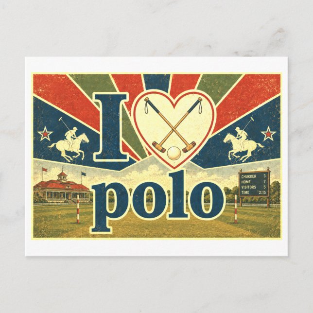 Cartão Postal "Eu [Coração] Polo" (Frente)