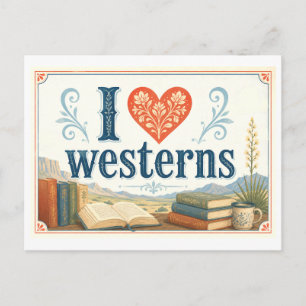 Cartão Postal "Eu [Coração] Westerns"