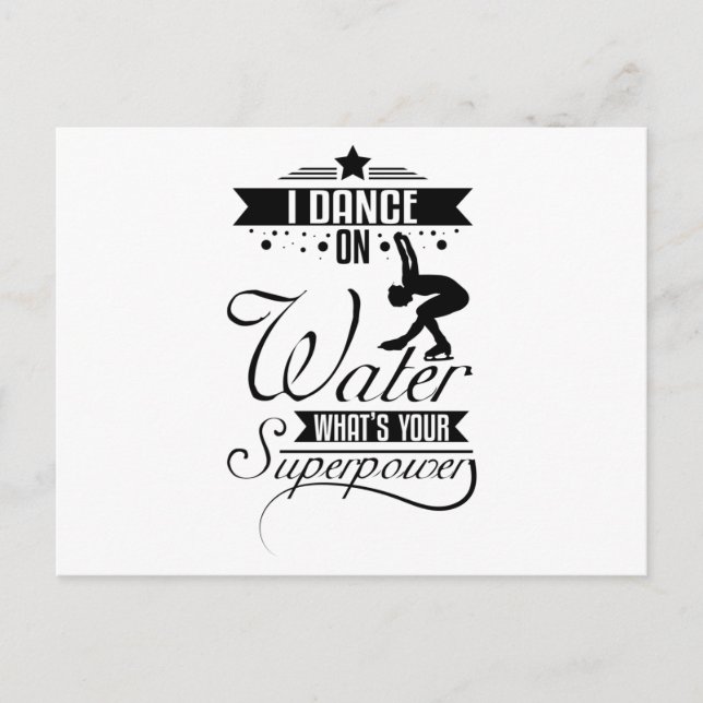 Cartão Postal Eu Danço Na Água (Frente)