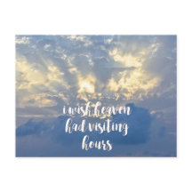 Eu desejo que o céu tivesse horário de visita | Ci