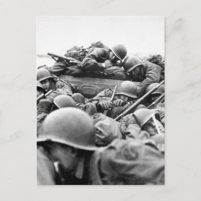 Cartão Postal "Eu desenhei um barco de assalto para atravessar a (Frente)