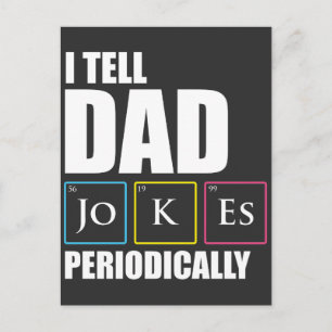 Cartão Postal Eu Digo às Piadas Pais periodicamente Elementos de