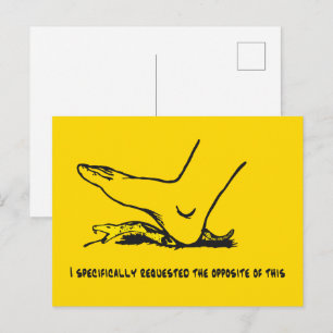 Cartão Postal Eu especificamente pedi o oposto deste Meme