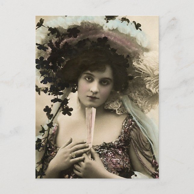 Cartão Postal Eu estava no jardim (Frente)