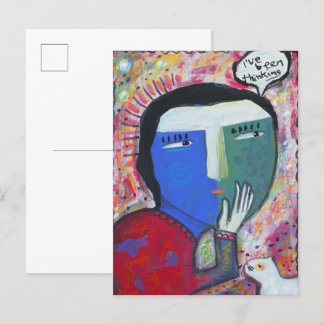 Cartão Postal Eu estive pensando