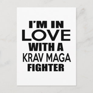 CARTÃO POSTAL EU ESTOU APAIXONADO PELO KRAV MAGA LUTAR