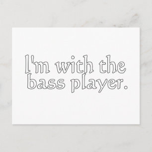 Cartão Postal Eu estou com o baixista, Dedicação para a banda am
