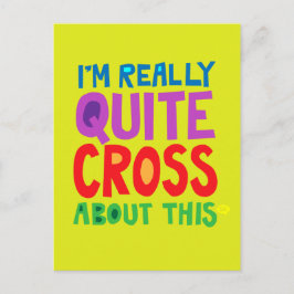 Cartão Postal Eu estou realmente muito irritado com isso