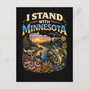 Cartão Postal Eu Fico Com Minnesota
