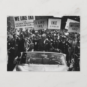 Cartão Postal Eu Gosto De Ike Dwight D. Campanha Eisenhower