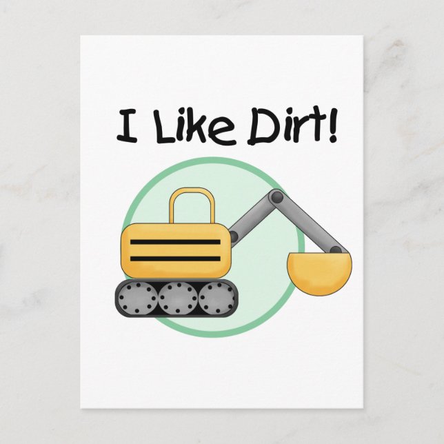 Cartão Postal Eu Gosto de Terra Camisetas e Presentes (Frente)