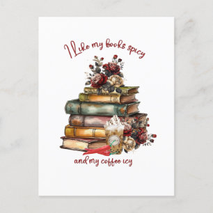Cartão Postal Eu gosto dos meus livros picantes e da minha gelad