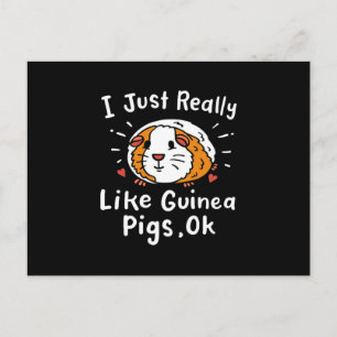 Cartão Postal Eu Gosto Muito De Guiné, Pig Kawaii