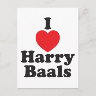 Cartão Postal Eu 'Heart' Harry Baals