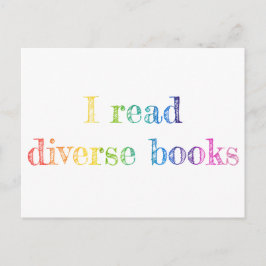 Cartão Postal Eu Li Diversas Livros