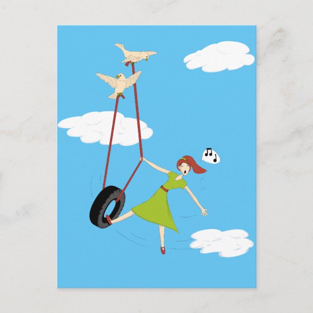 Cartão Postal Eu me formei com uma pequena ajuda dos meus amigos (Frente)