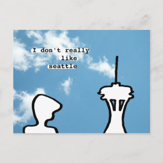 Cartão Postal Eu não gosto muito de Seattle