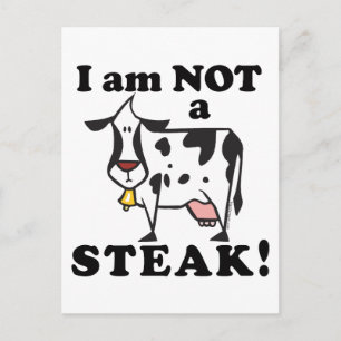 Cartão Postal Eu não sou um Steak Animal Rights