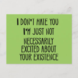 Cartão Postal Eu não te odeio