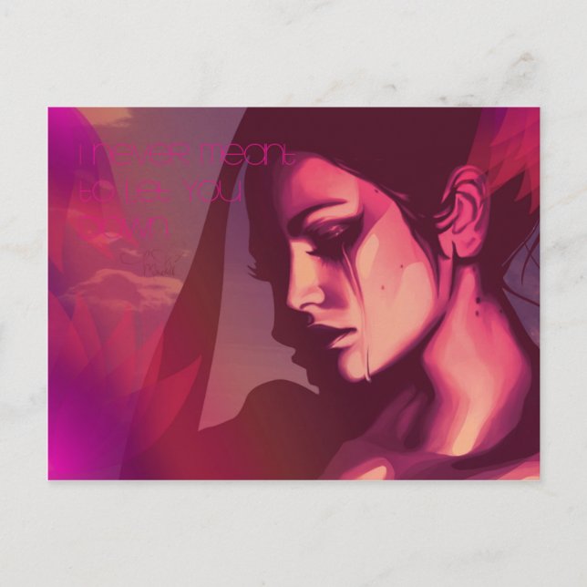 Cartão Postal Eu nunca quis te decepcionar. (Frente)