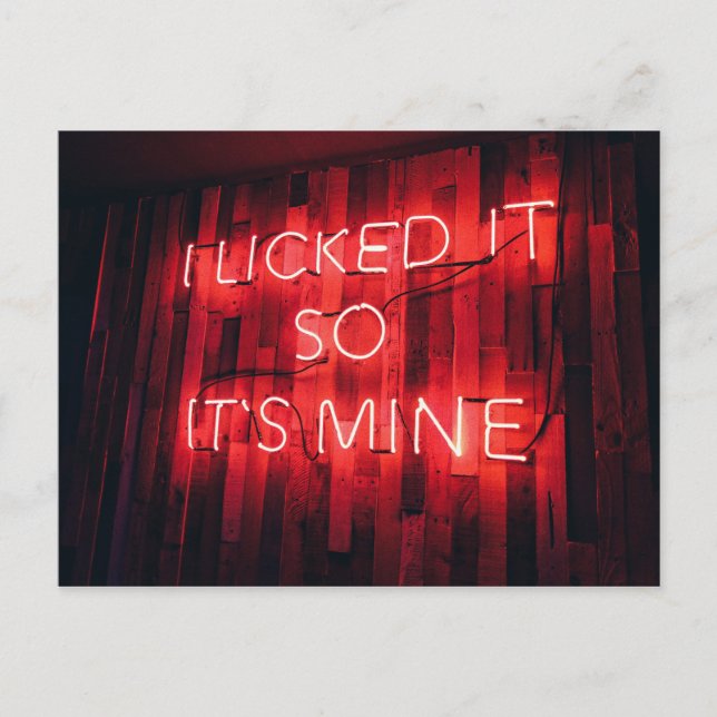 Cartão Postal Eu O Licenciei E É O Meu (Frente)