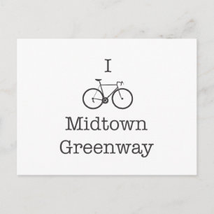 Cartão Postal Eu Pedalo Meio de Percurso Greenway