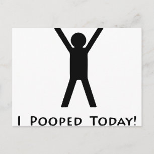 Cartão Postal Eu Pooptei Hoje