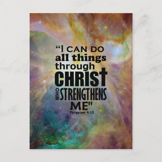 Cartão Postal Eu posso fazer tudo (Frente)